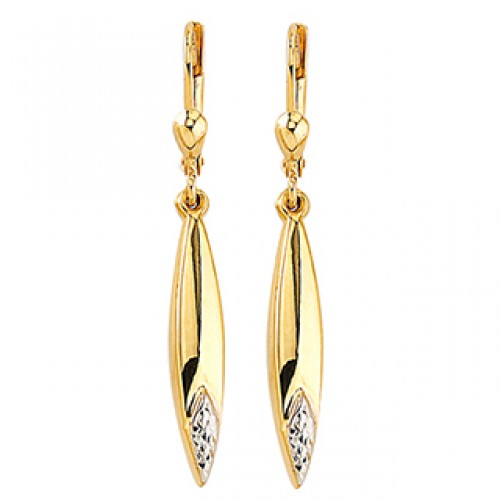 Gold earrings 10kt, AR36